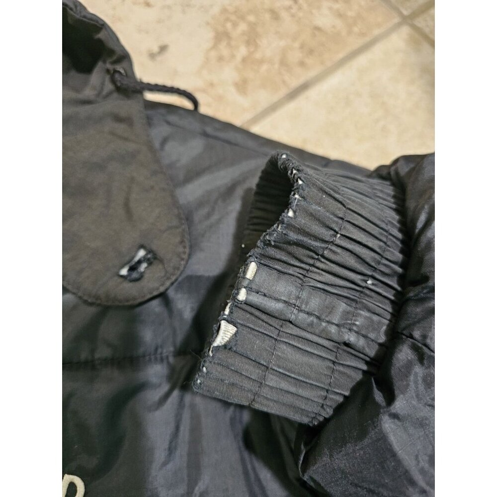 Vintage Pro Player Oakland Raiders Puffer Jacket XL Black Archival Gorpcore Rare - Picture 5 of 12